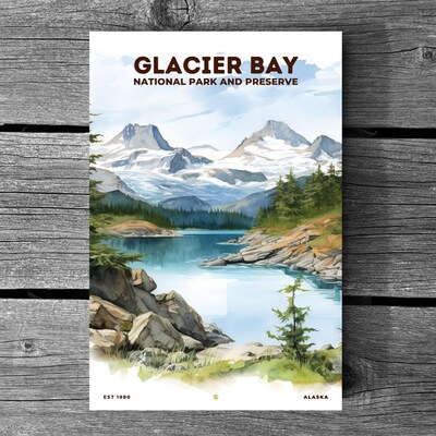 Glacier Bay National Park and Preserve Poster, Travel Art, Office Poster, Home Decor | S8 - image3